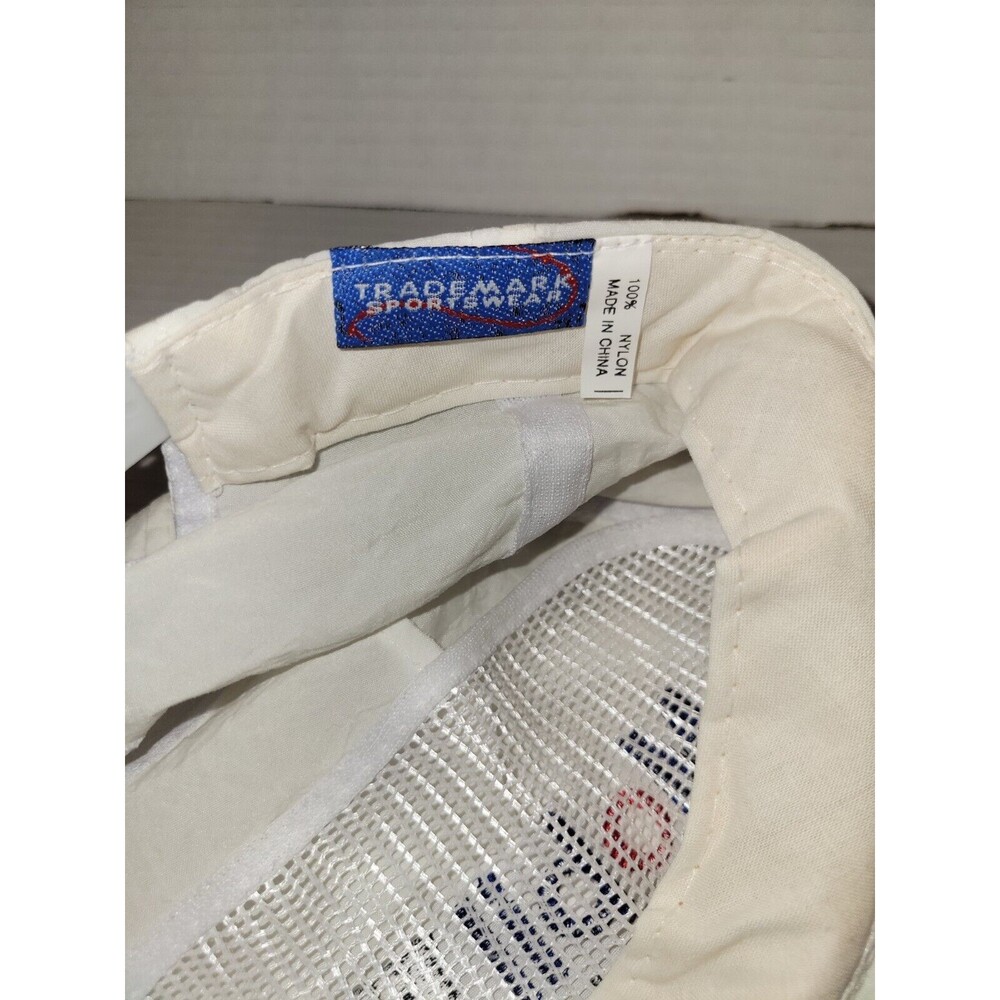 Vintage MOBIL 1 RACING White Snapback Hat Nylon Autographed Race Car Drivers?‎ - Picture 7 of 7